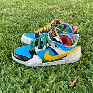 Nike SB Dunk Low Ben & Jerrys Chunky Dunky CU3244-100 Mens 9.5 Multicolor